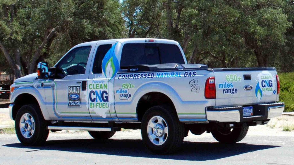 Compressed natural gas Ford F-150 pickup.