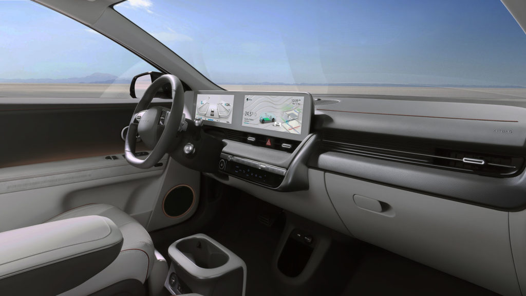 Hyundai IONIQ 5 high-tech cabin.