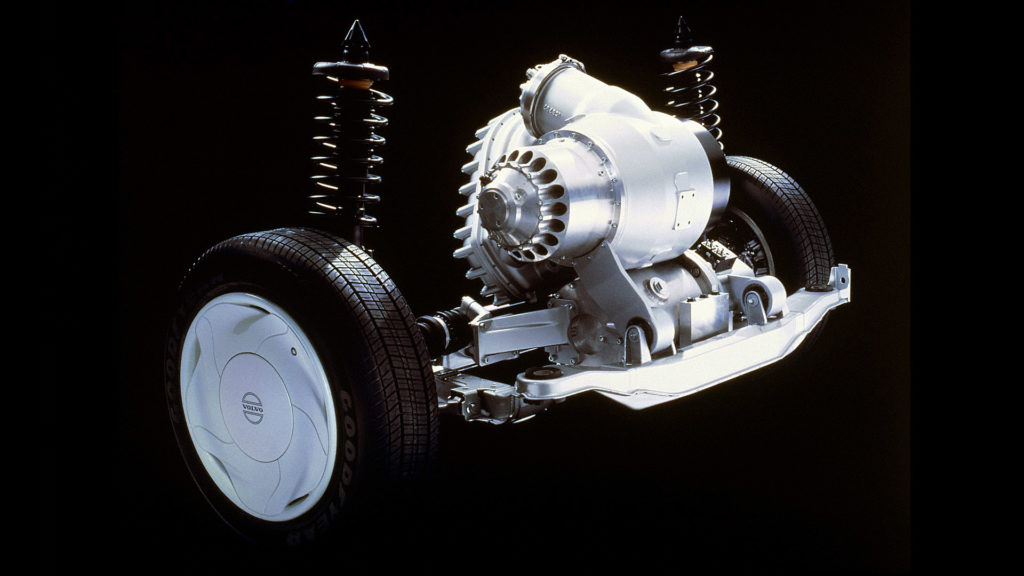 Volvo ECC powered by a turbine-hybrid powerplant.