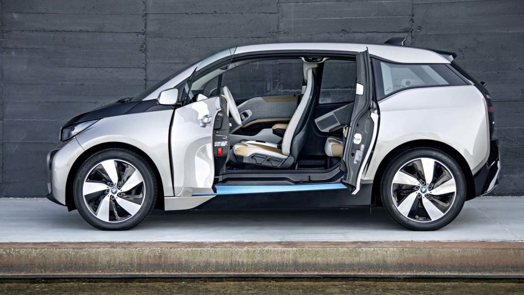 This image has an empty alt attribute; its file name is BMW-i3-Silver-Side-Doors-Open-1-1024x576.jpg