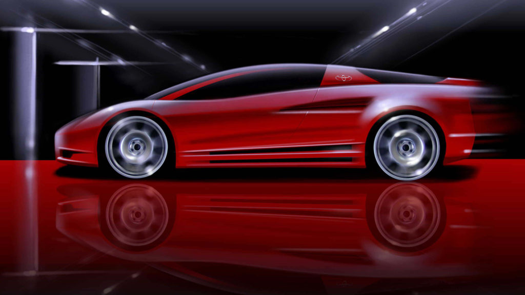 Toyota Volta electric supercar concept.